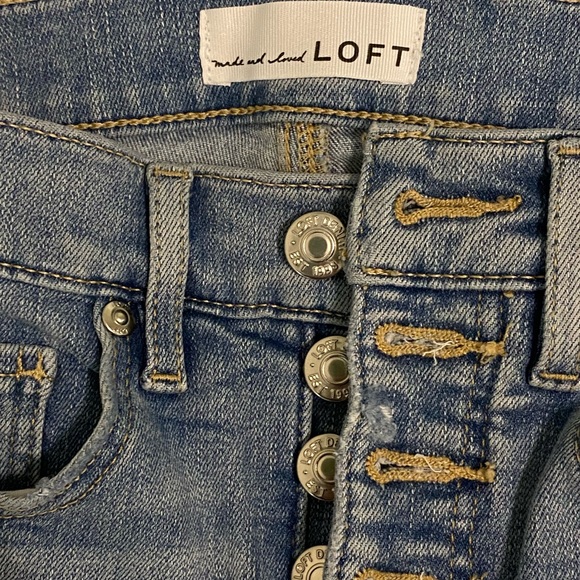 LOFT Kick Crop Jean Medium wash - never worn - Picture 3 of 4